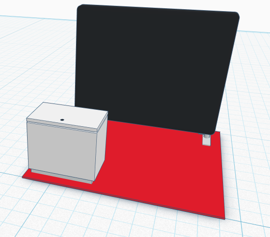 10' x 10' trade show booth configuration — popup backdrop and counter