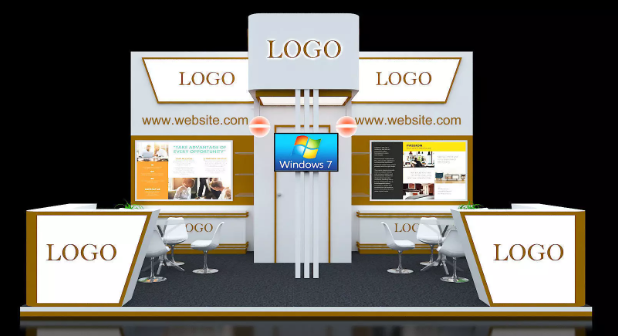 20' x 20' trade show booth configuration
